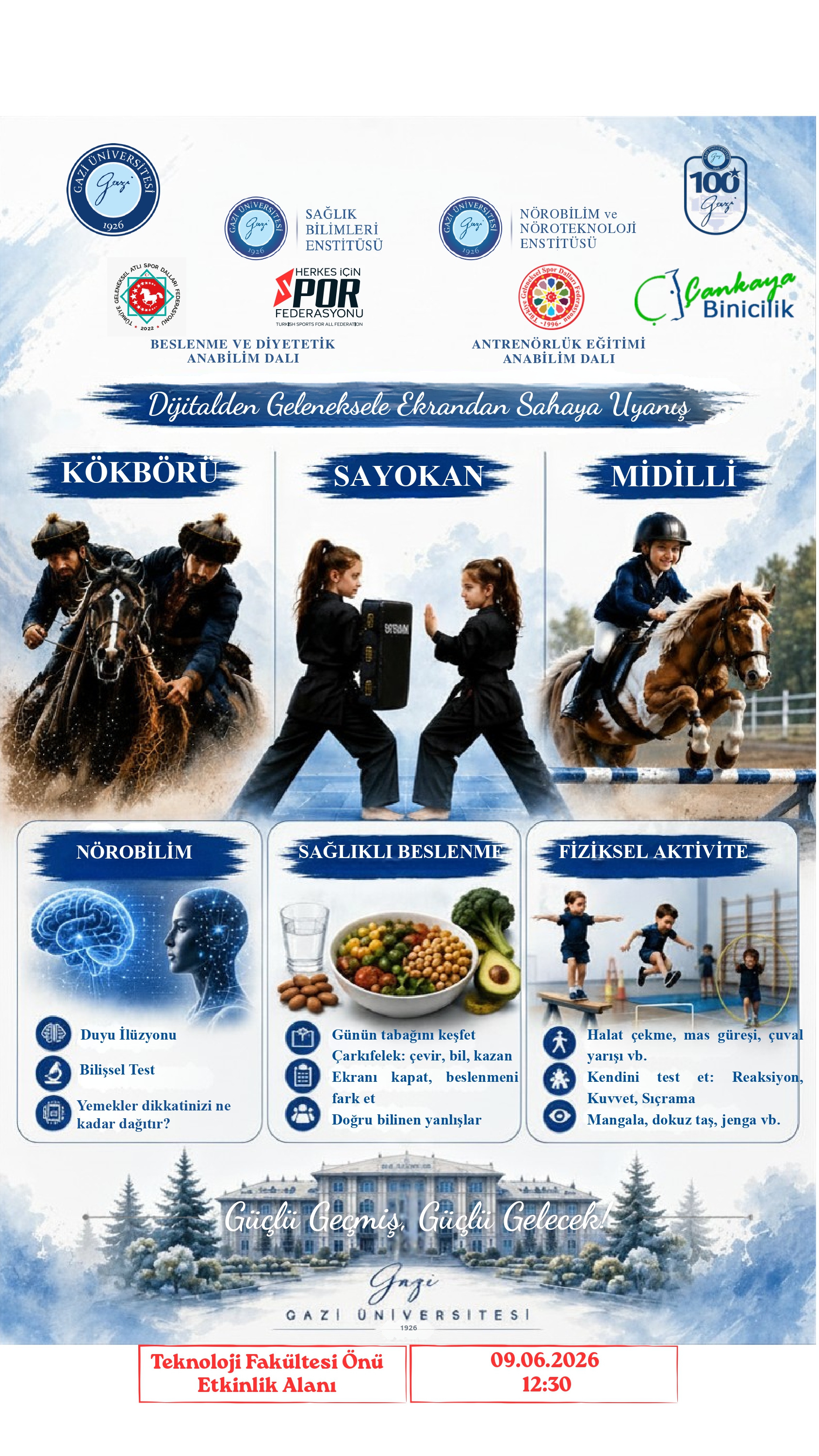Gazi Üniversitesi Sağlık Bilimleri Enstitüsü Etkinlik Afişi